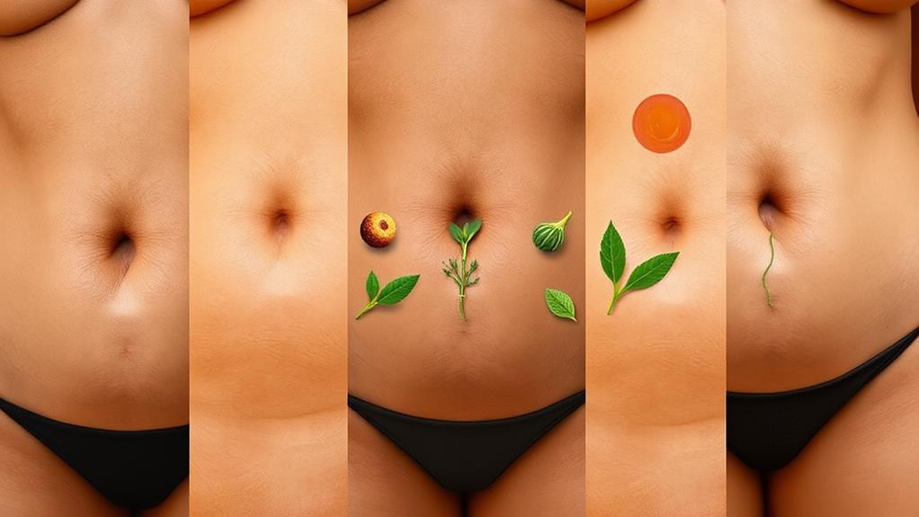 navel shape health indicators